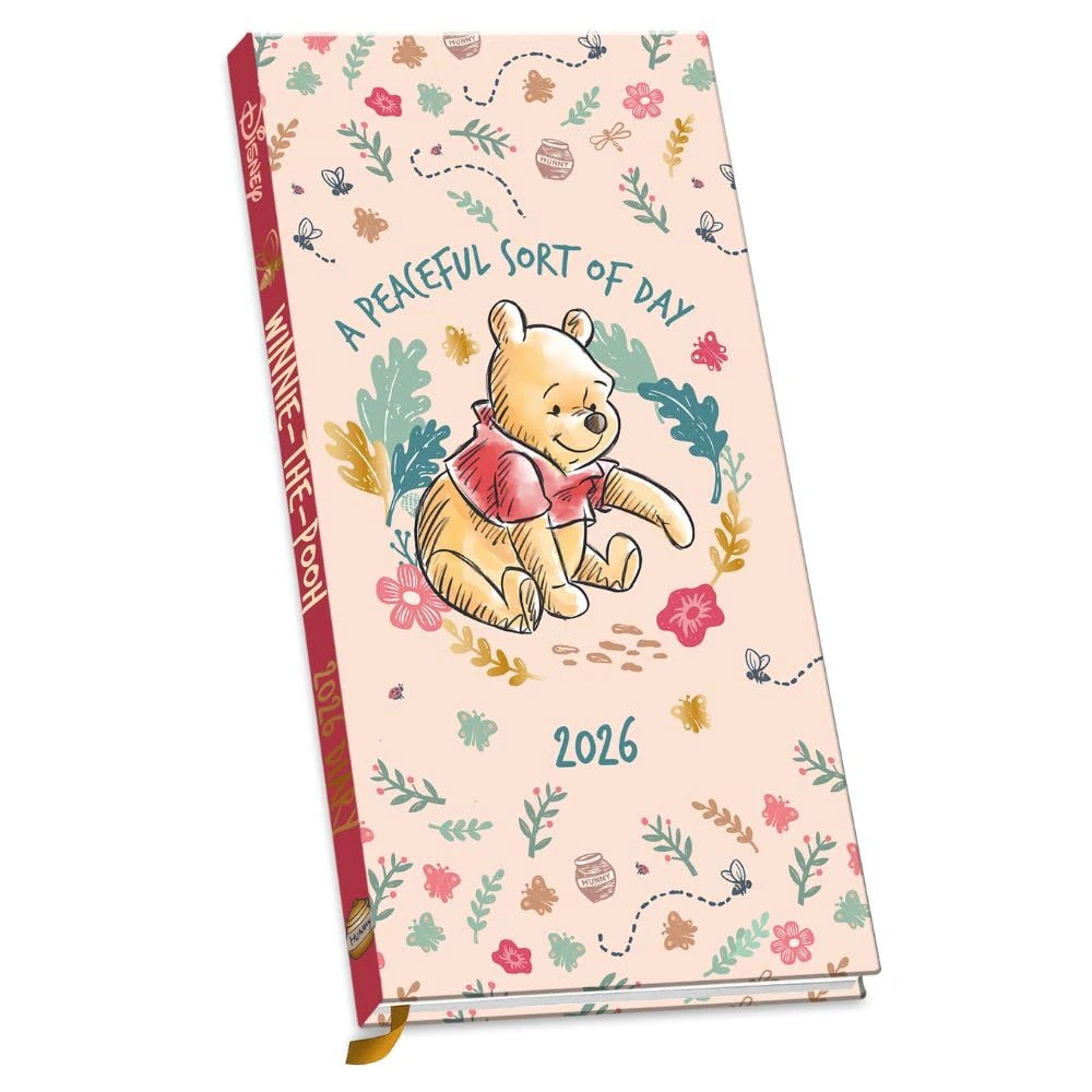 2026 DIARY DISNEY WINNIE THE POOH WEEK TO VIEW SLIM POCKET DIARY OFFICIAL PRODUCT
