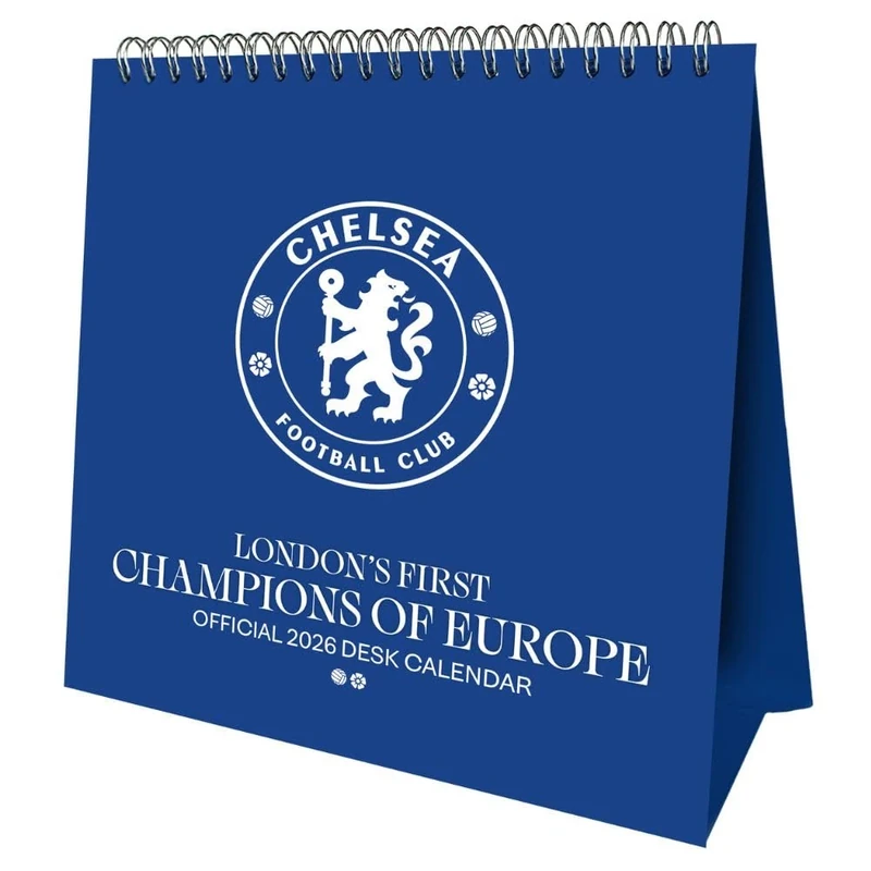 2026 CALENDAR CHELSEA FC MONTH TO VIEW DESK EASEL OFFICIAL PRODUCT