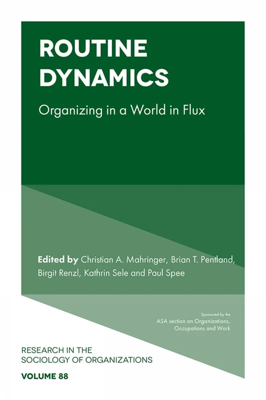 Routine Dynamics: Organizing in a World in Flux: 88 (Research in the Sociology of Organizations, 88)