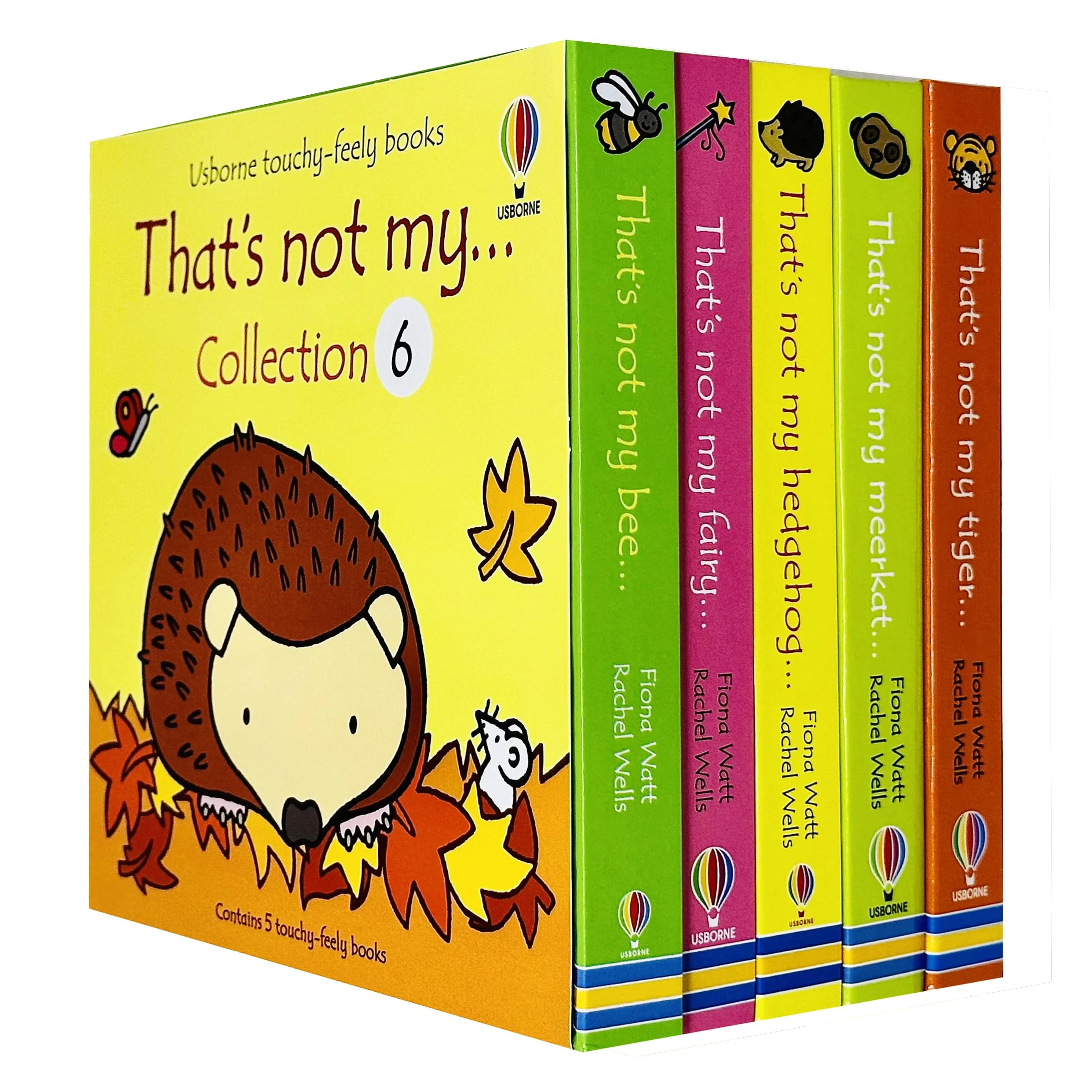 Usborne Touchy-Feely Books That's Not My... Collection 6: 5 Books Set (Bee, Fairy, Hedgehog, Meerkat & Tiger)