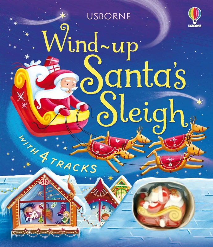 Wind-Up Santa's Sleigh: A Toy and Book Gift Featuring a Christmas Journey with Santa and His Sleigh