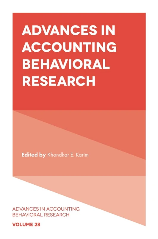 Advances in Accounting Behavioral Research: 28