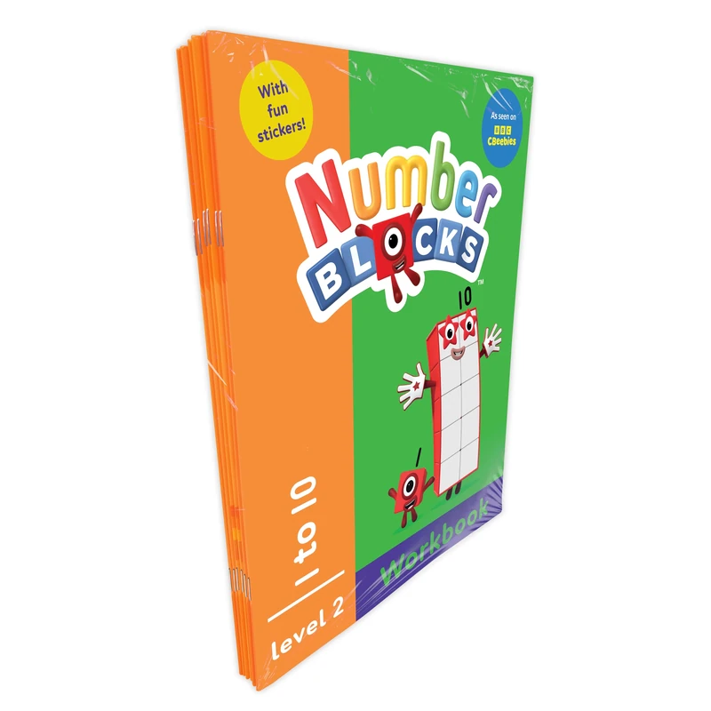 Numberblocks & Alphablocks: Orange Level Workbook Set - Early Learning Books For Kids - Activity Books (Pack of 6) - Image 1
