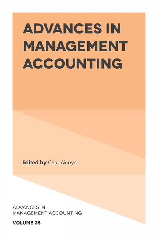 Advances in Management Accounting: 35 - Image 1