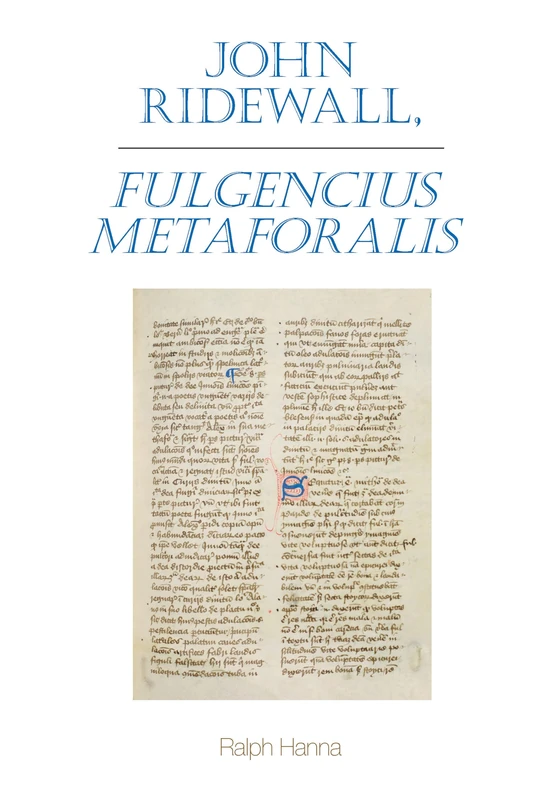 John Ridewall, Fulgentius metaforalis (Exeter Medieval Texts and Studies)