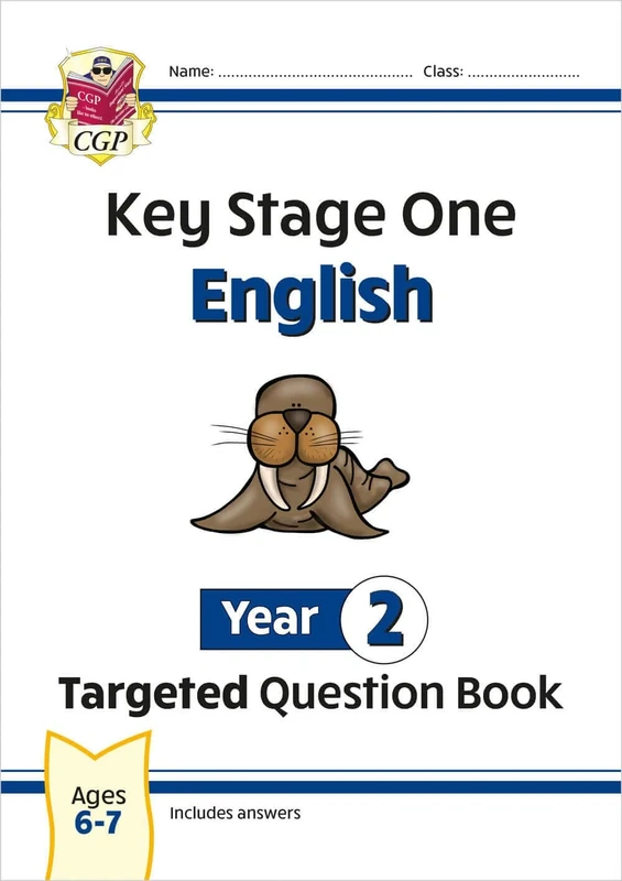 CGP KS1 English Year 2 Question Book - Comprehension & Spelling