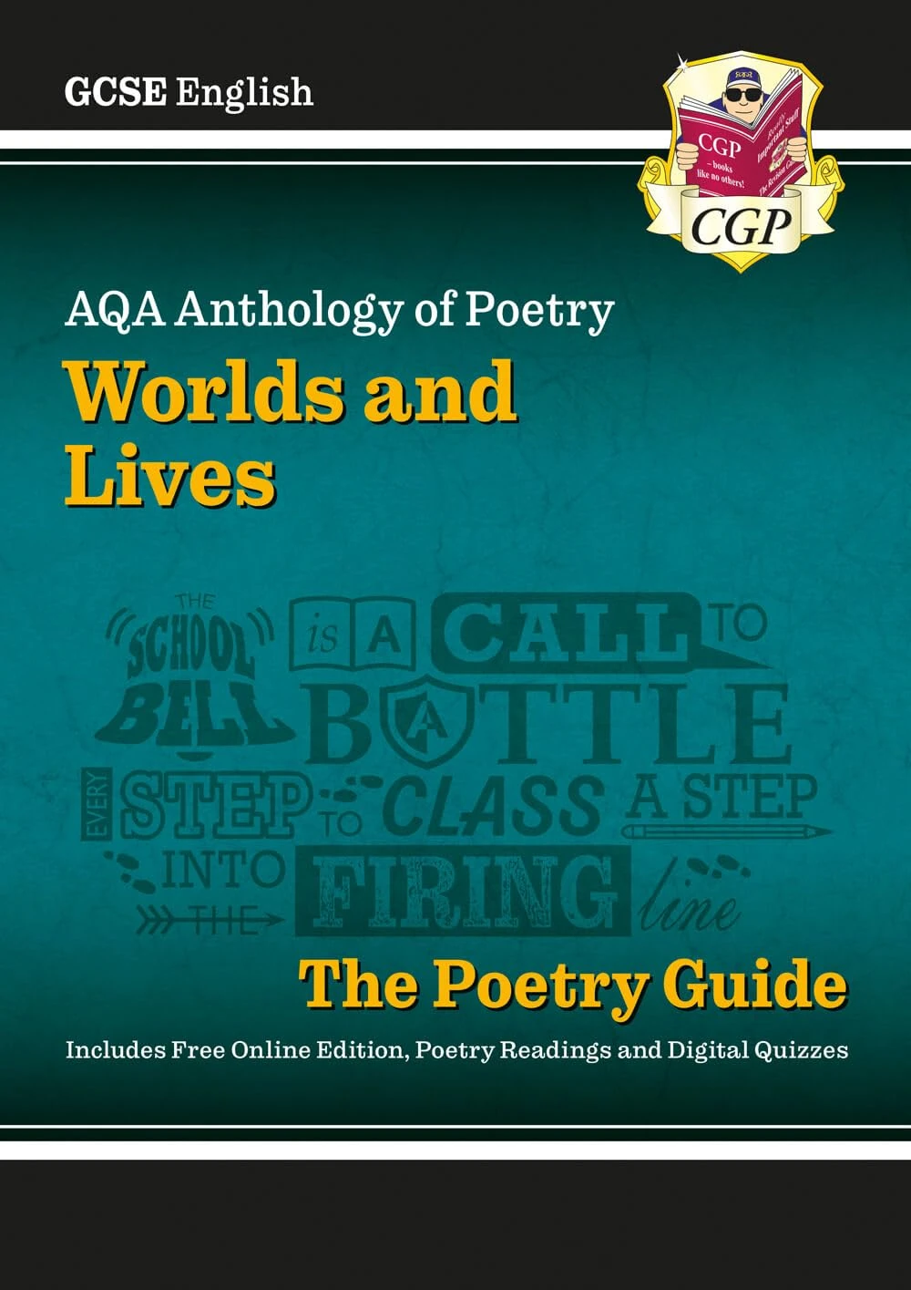 GCSE English AQA Poetry Guide - Worlds & Lives Anthology inc. Online Edition, Audio & Quizzes: for the 2026 and 2027 exams (CGP AQA GCSE Poetry)