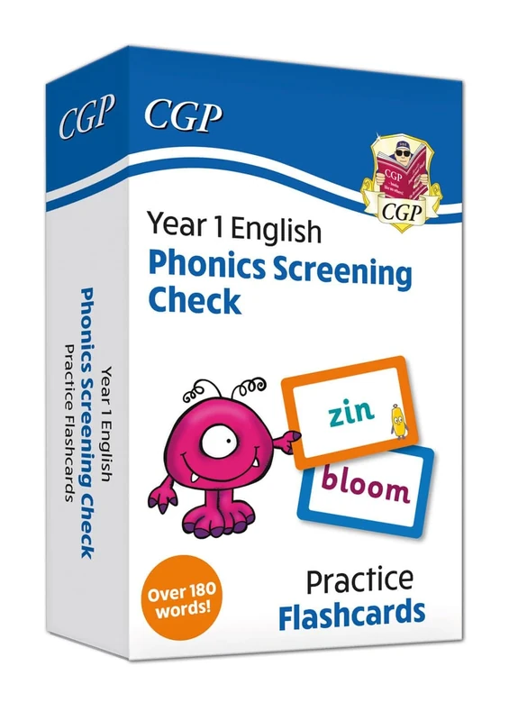Phonics Screening Check Flashcards - for the Year 1 test (CGP Year 1 Phonics)