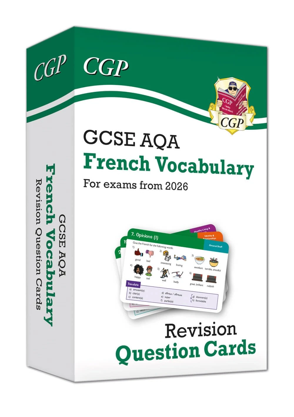 New GCSE AQA French: Vocabulary Revision Question Cards (for exams from 2026) (CGP AQA GCSE French)