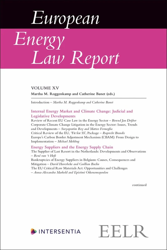 European Energy Law Report XV