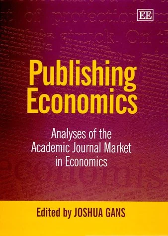 Publishing Economics: Analyses of the Academic Journal Market in Economics