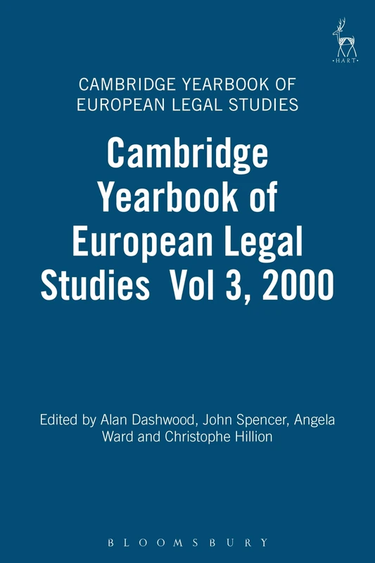 Bloomsbury Cambridge Yearbook of European Legal Studies Vol 3