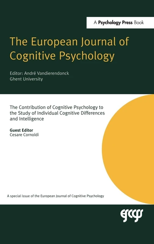 Routledge Cognitive Psychology Intelligence Special Issue Book