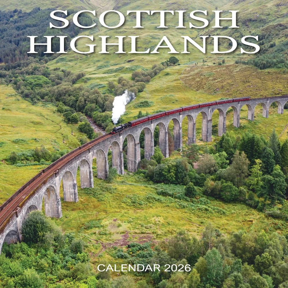 2026 Scotland Calendar: Scottish Highlands - Square Wall Calendar - Month to View - 12 Months