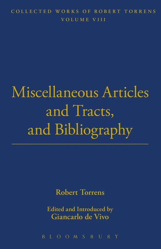 Miscellaneous Articles and Bibliography (Thoemmes Library of Economics): 8