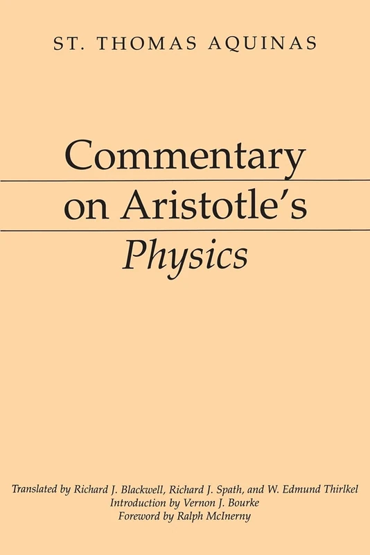 Commentary On Aristotle's Physics: No 1 (The Thoemmes library of Classics & Ancient philosophy)