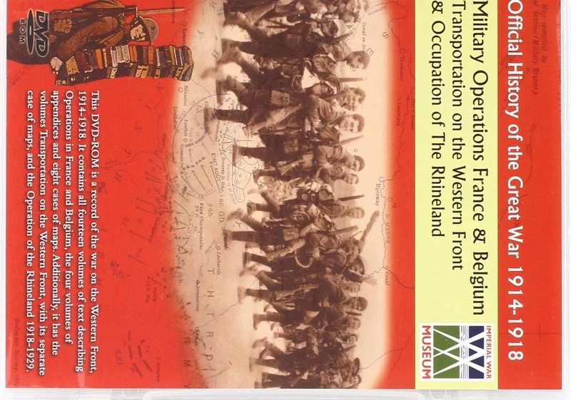 Official History of The Great War 1914-18. France and Belgium. DVD-Rom.
