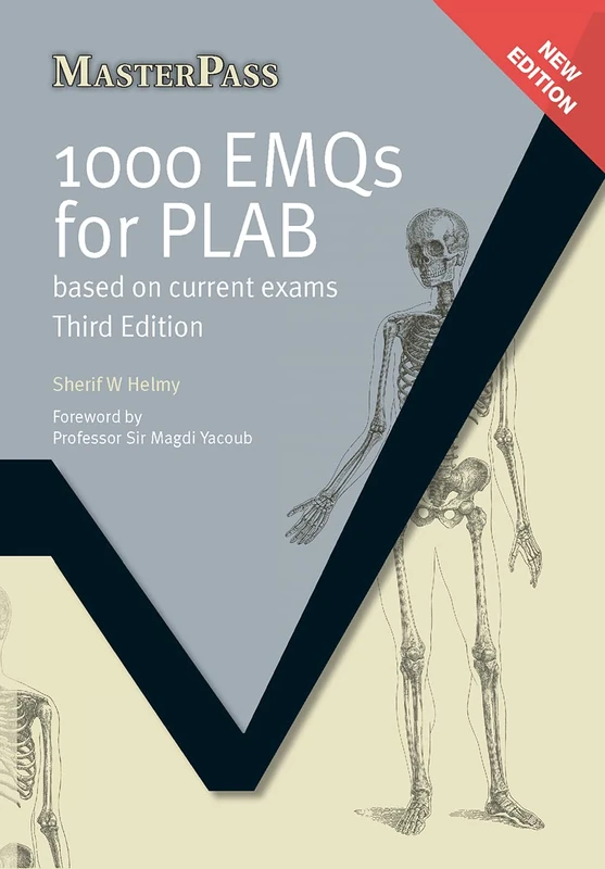 1000 EMQs for PLAB: Based on Current Exams, Third Edition (MasterPass)