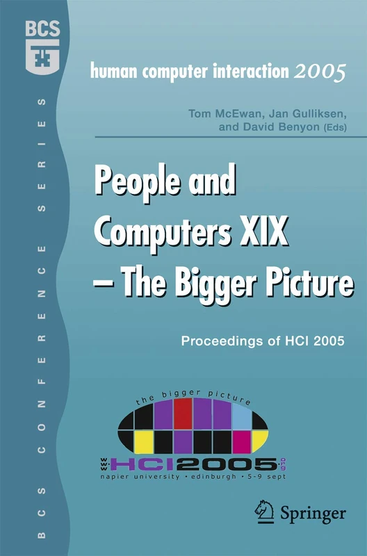 People and Computers XIX - The Bigger Picture: Proceedings of HCI 2005 (BCS Conference) - Image 1