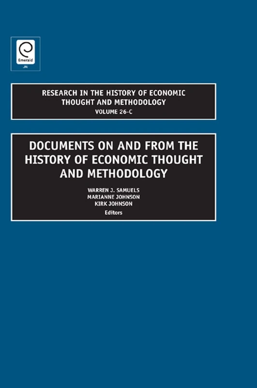 Documents on and from the History of Economic Thought and Methodology: 26, Part C