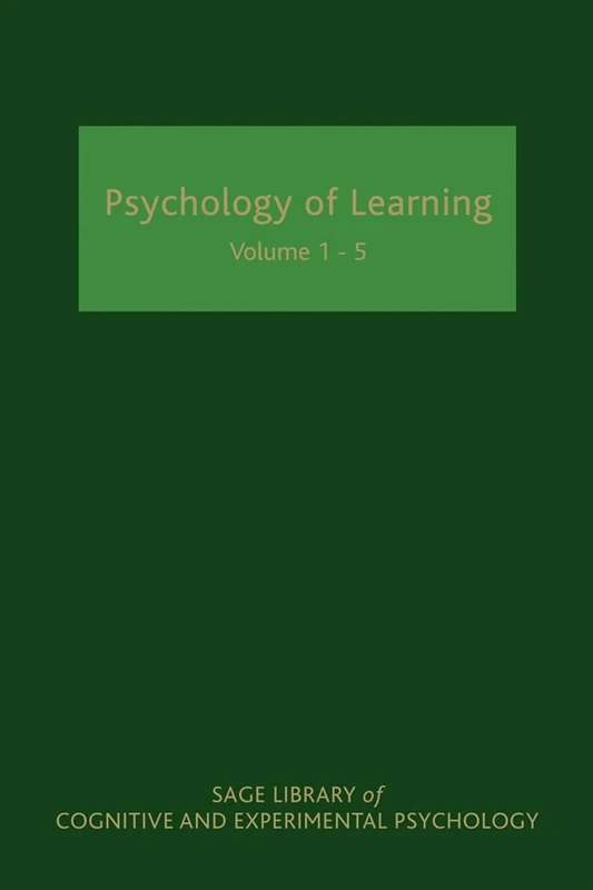 Psychology of Learning (SAGE Library of Cognitive and Experimental Psychology)