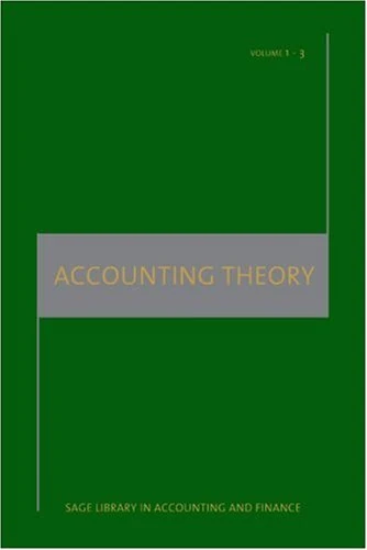 Accounting Theory (SAGE Library in Accounting and Finance)