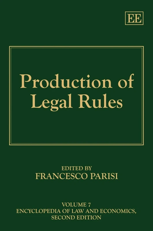 Production of Legal Rules (Encyclopedia of Law and Economics, Second Edition)