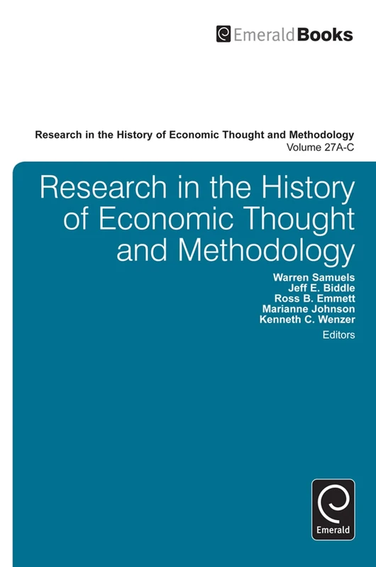 Research in the History of Economic Thought and Methodology (Part A, B & C): 27