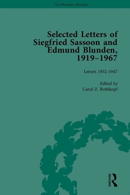 Selected Letters of Siegfried Sassoon and Edmund Blunden, 1919–1967 (The Pickering Masters) - Image 1
