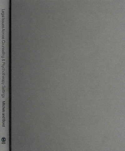 Sage Legal Issues Across Counselling and Psychotherapy Guide