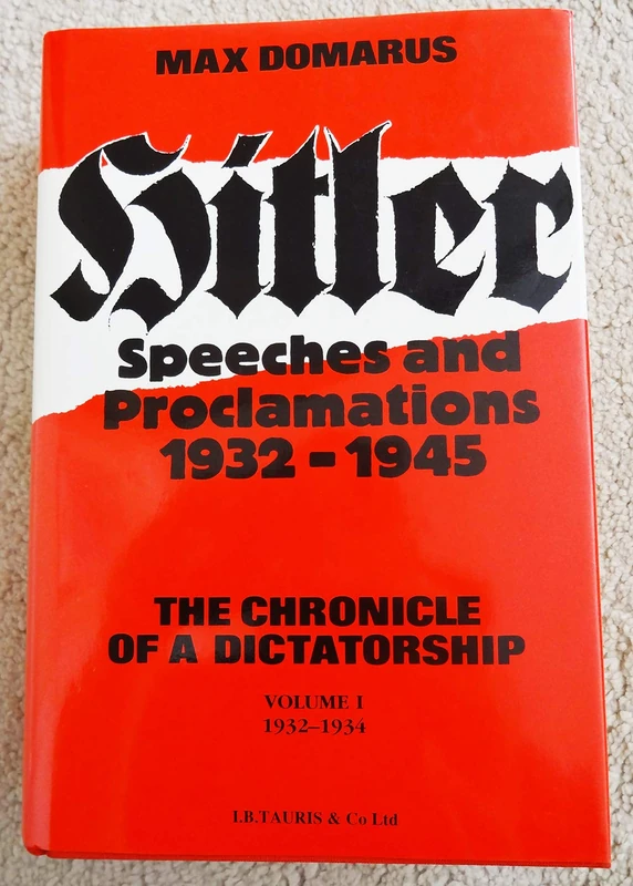 1932-34 (v. 1) (Hitler Speeches and Proclamations) - Image 1