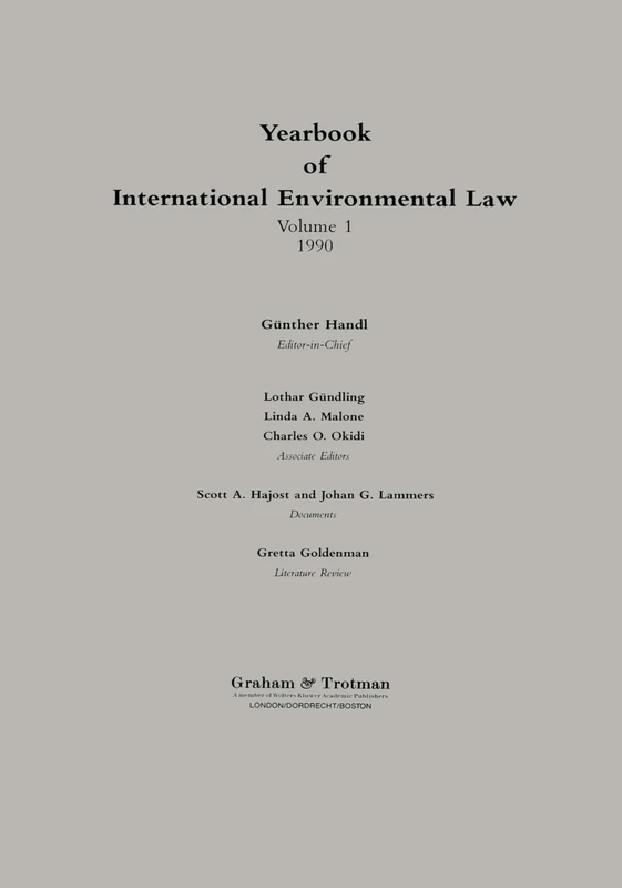 Year Book of International Environmental Law: v. 1, 1990: 001