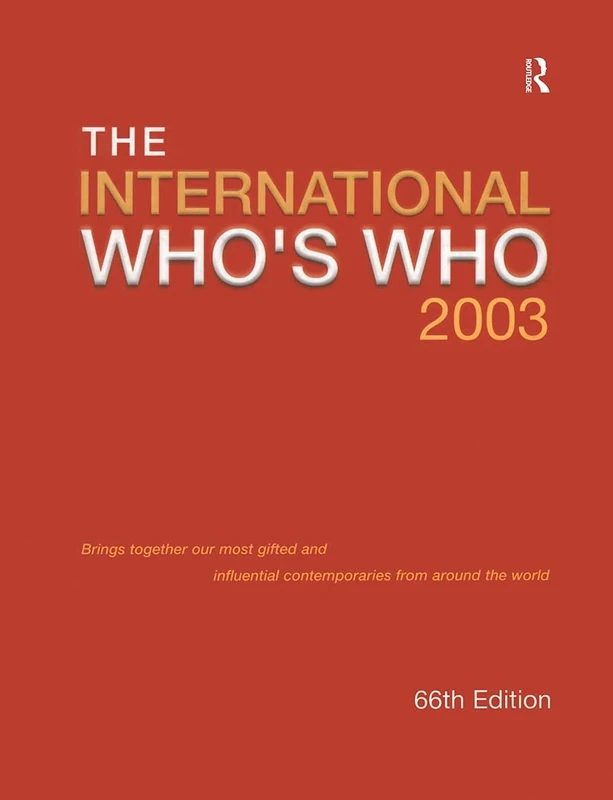 Intl Whos Who 2003 (International Who's Who)
