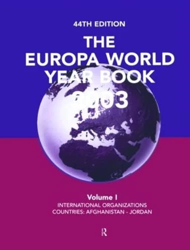 Europa World Year Bk 2003 V1: 1