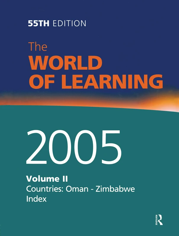 World Of Learning 2005 Vol2: 2