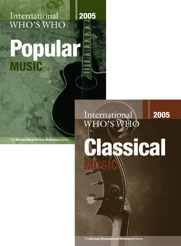 International Who's Who in Classical Music/Popular Music 2005 Set