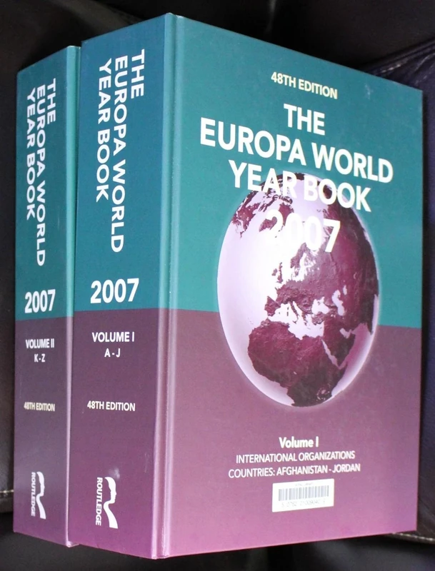 The Europa World Year Book 2007 Volume 1: v. 1