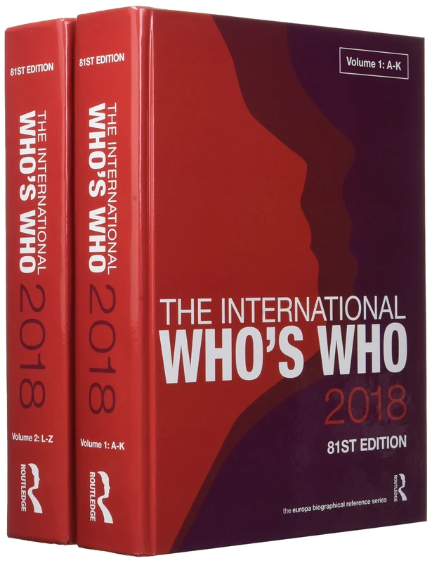 The International Who's Who 2018 -2 Volumes (A-Z)
