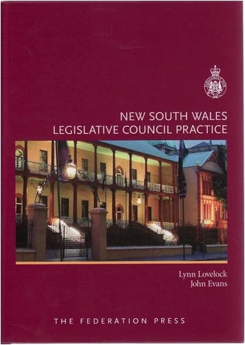 New South Wales Legislative Council Practice