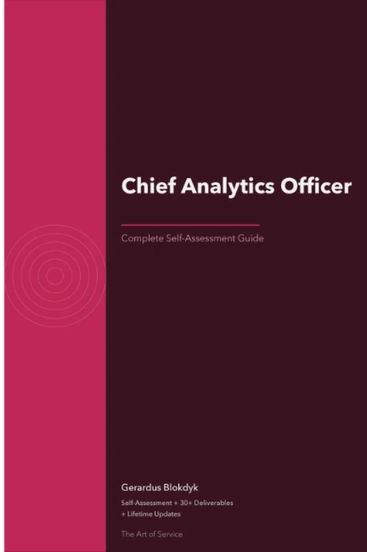 Chief Analytics Officer A Complete Guide
