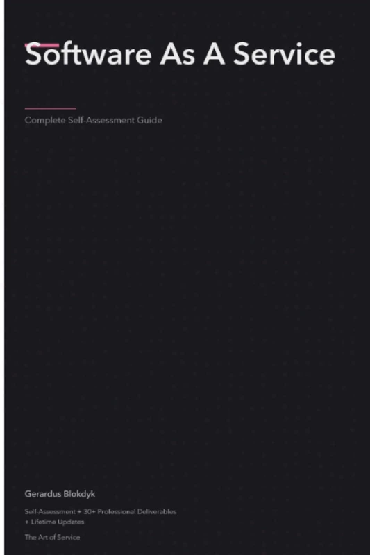 Software As A Service A Complete Guide - 2020 Edition - Image 1