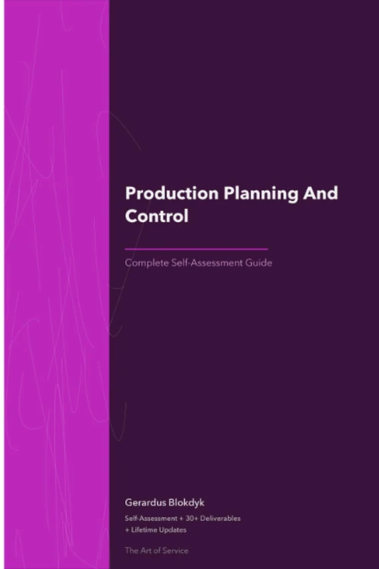 Production Planning And Control A Complete Guide