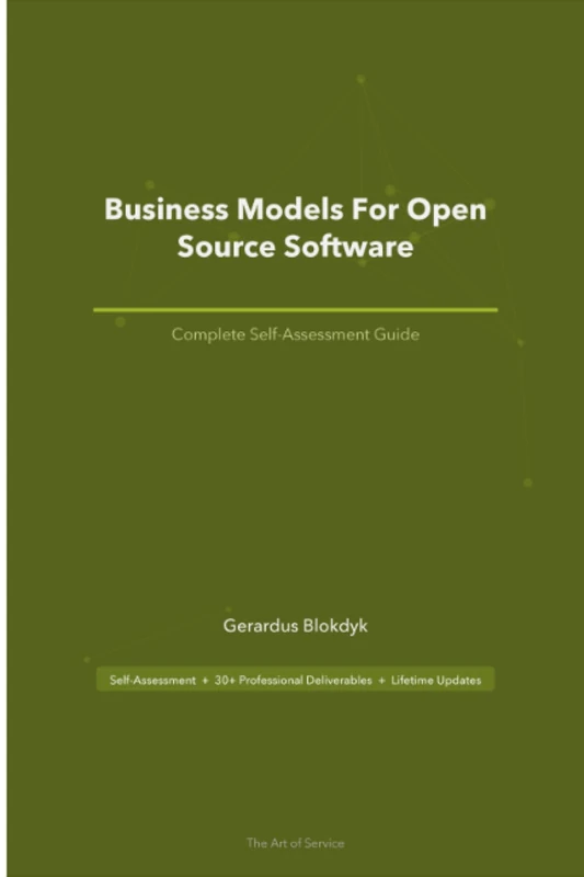 Business Models For Open Source Software A Complete Guide
