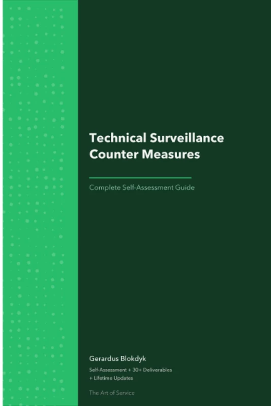 Technical Surveillance Counter Measures A Complete Guide - 2020 Edition - Image 1