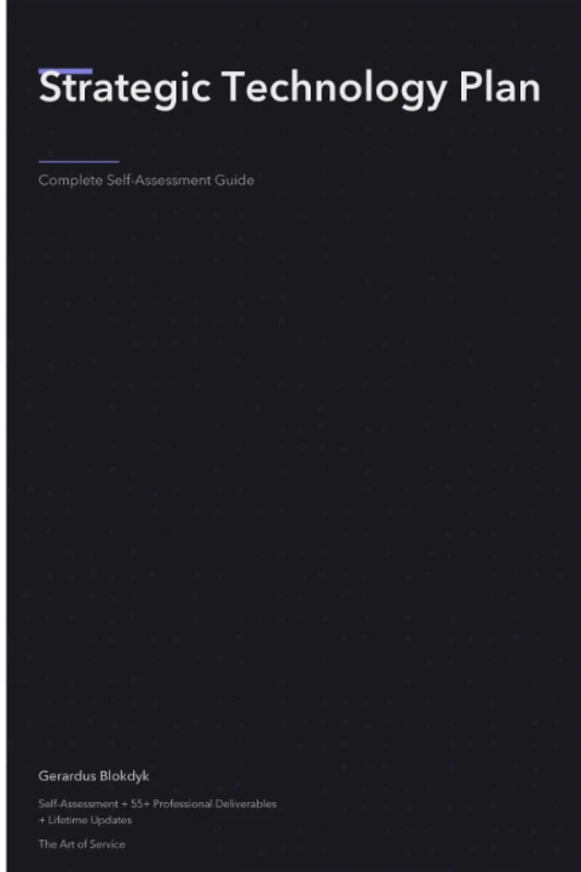 Strategic Technology Plan A Complete Guide