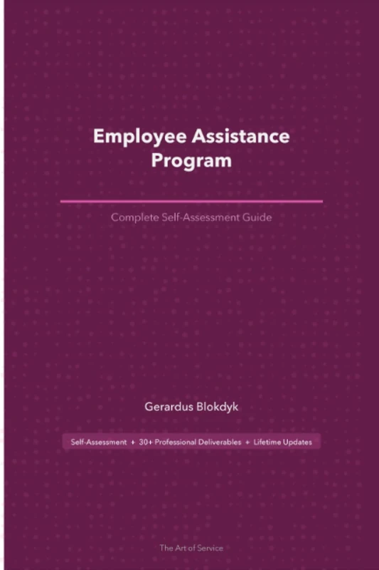 Employee Assistance Program A Complete Guide - 2020 Edition - Image 1