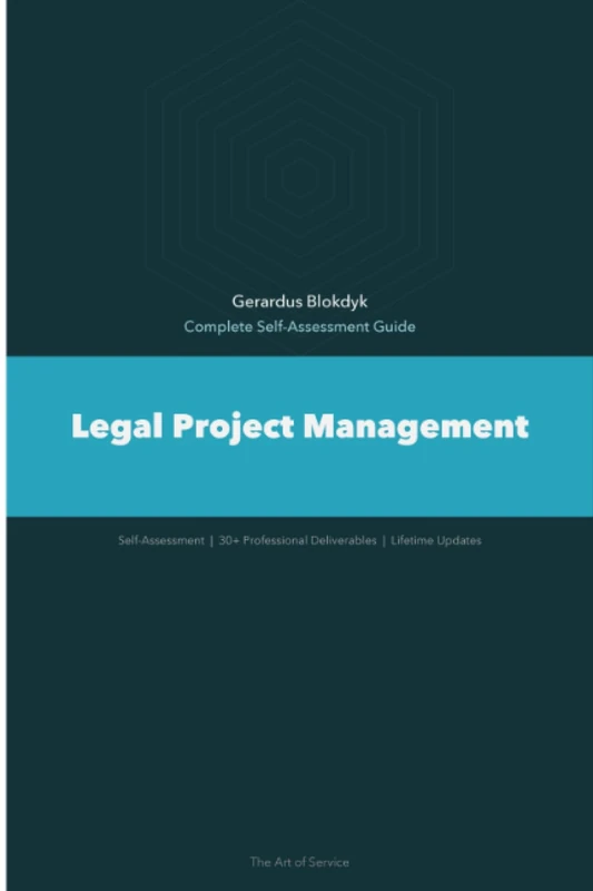 Legal Project Management A Complete Guide - 2020 Edition - Image 1