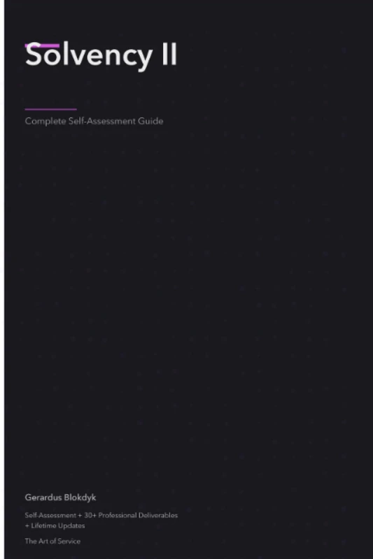 Solvency II A Complete Guide - 2020 Edition