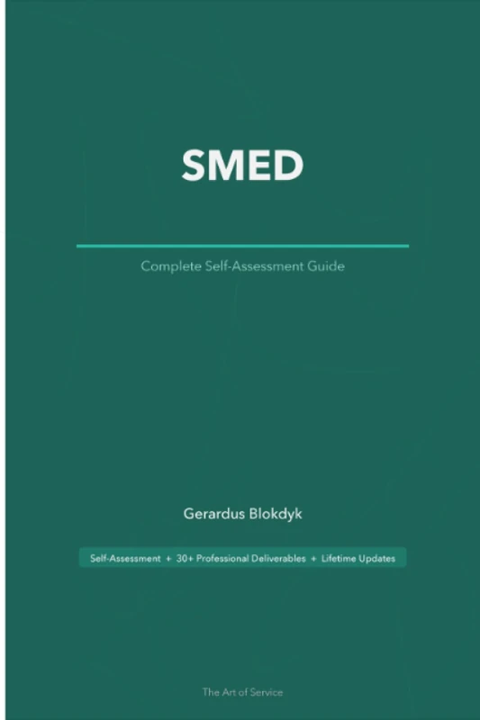 SMED A Complete Guide - 2020 Edition