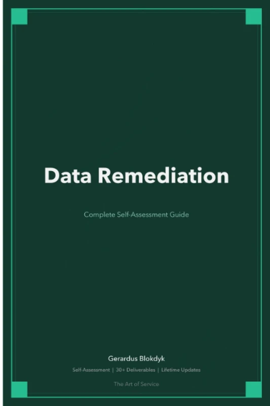 Data Remediation A Complete Guide - 2020 Edition